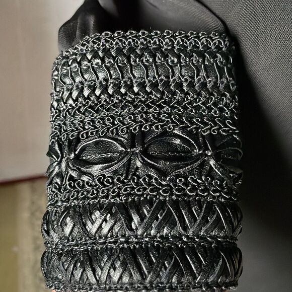 REVOLVE Bailey 44 Musical Montage Black Split Sleeve Faux Leather Dress (XS) - Picture 10 of 16